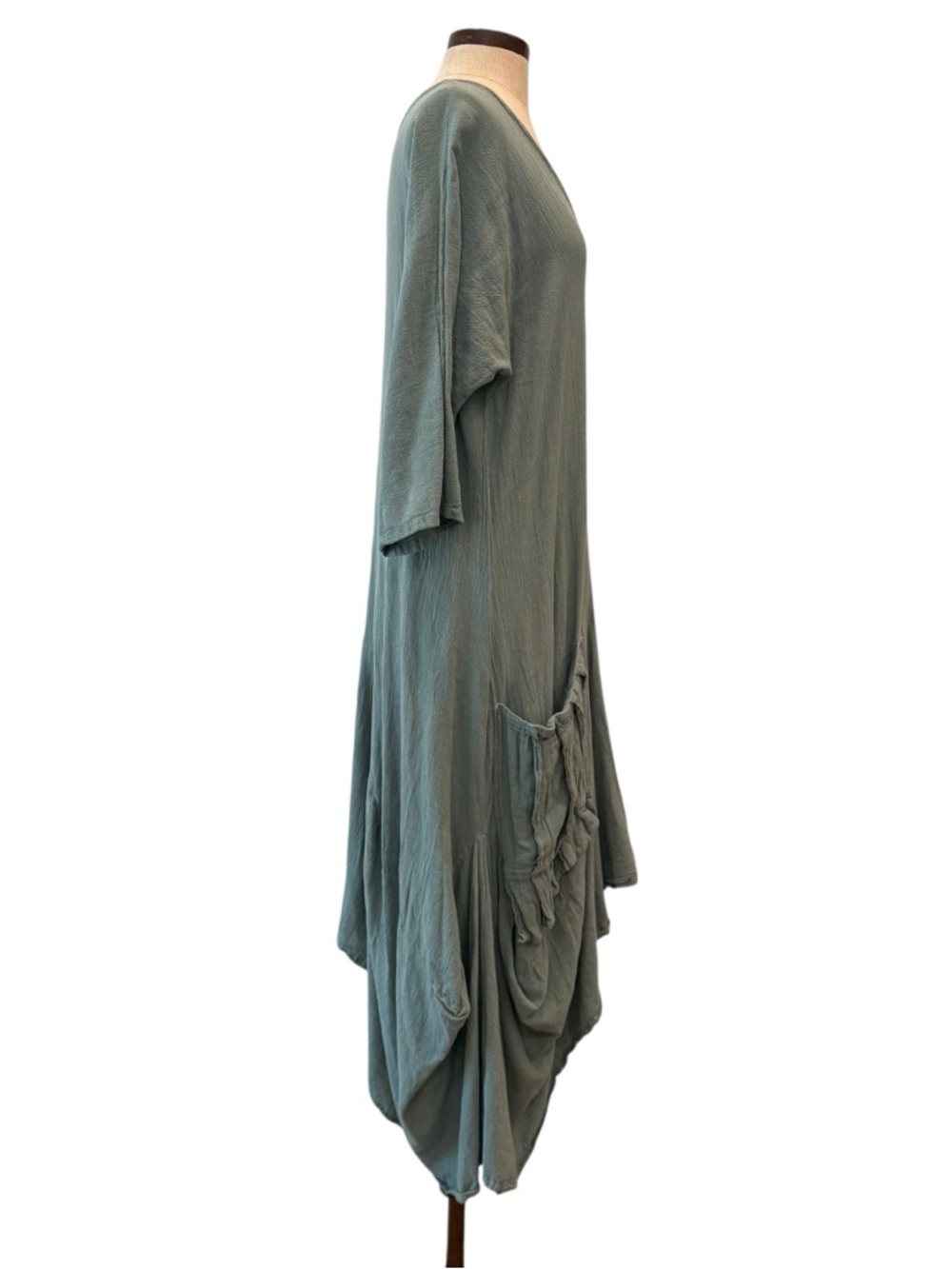 Oh my Gauze Shepard cotton gauze Lagenlook midi dress - Picture 9 of 14
